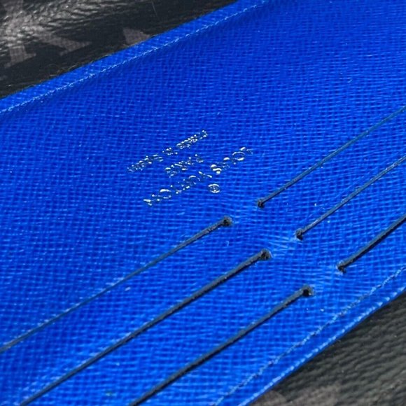 Authentic LOUIS VUITTON M80994 Monogram Eclipse Zippy Dragonnes Trunk print Long - Picture 7 of 16